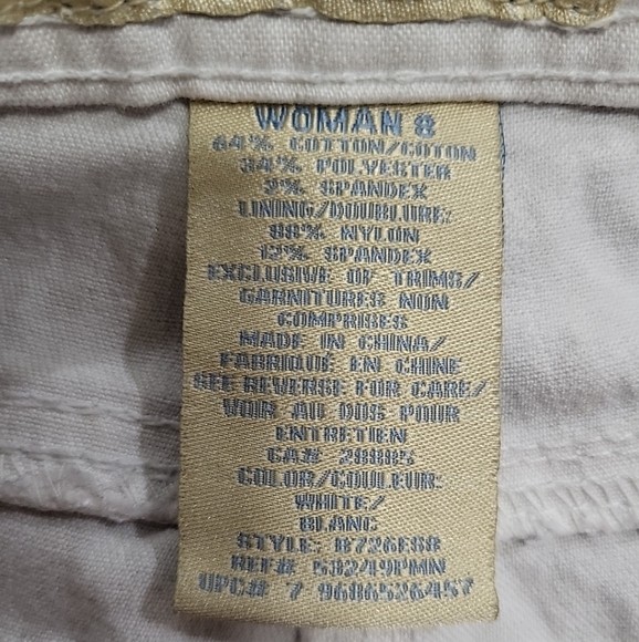 Vintage Penman's Women's Jeans Y2K Size 8 White Embroidered Capris - Picture 8 of 12